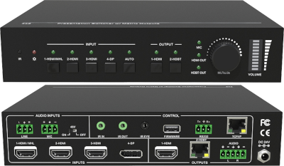 SM42T ::: เครื่องสลับสัญญาณแบบแมทริกซ์ เข้า 4 ช่อง ออก 2 ช่อง